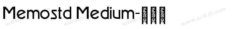 Memostd Medium字体转换